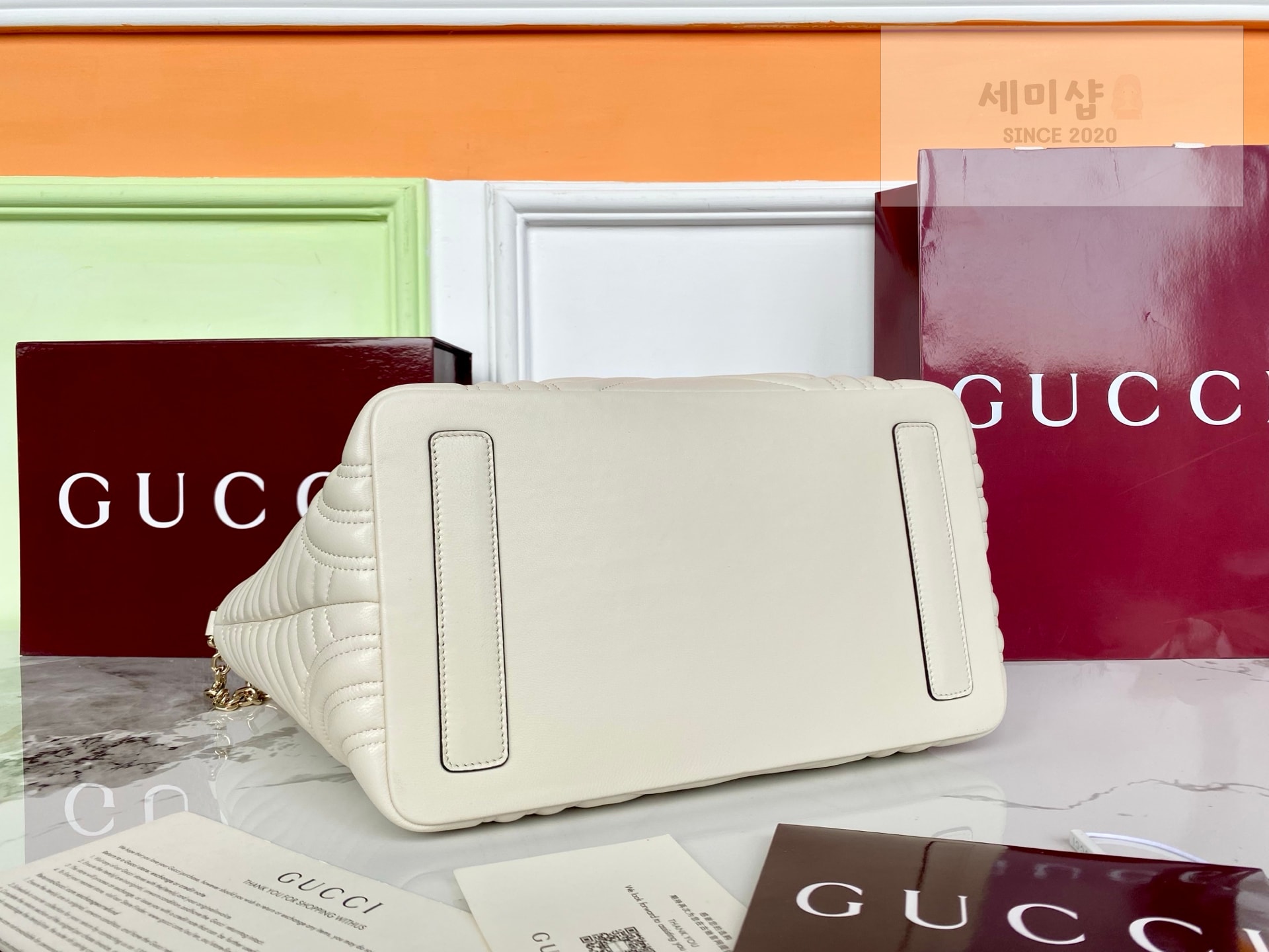 Gucci 구찌 베티 미디움 토트백 화이트 Bag 4번 이미지