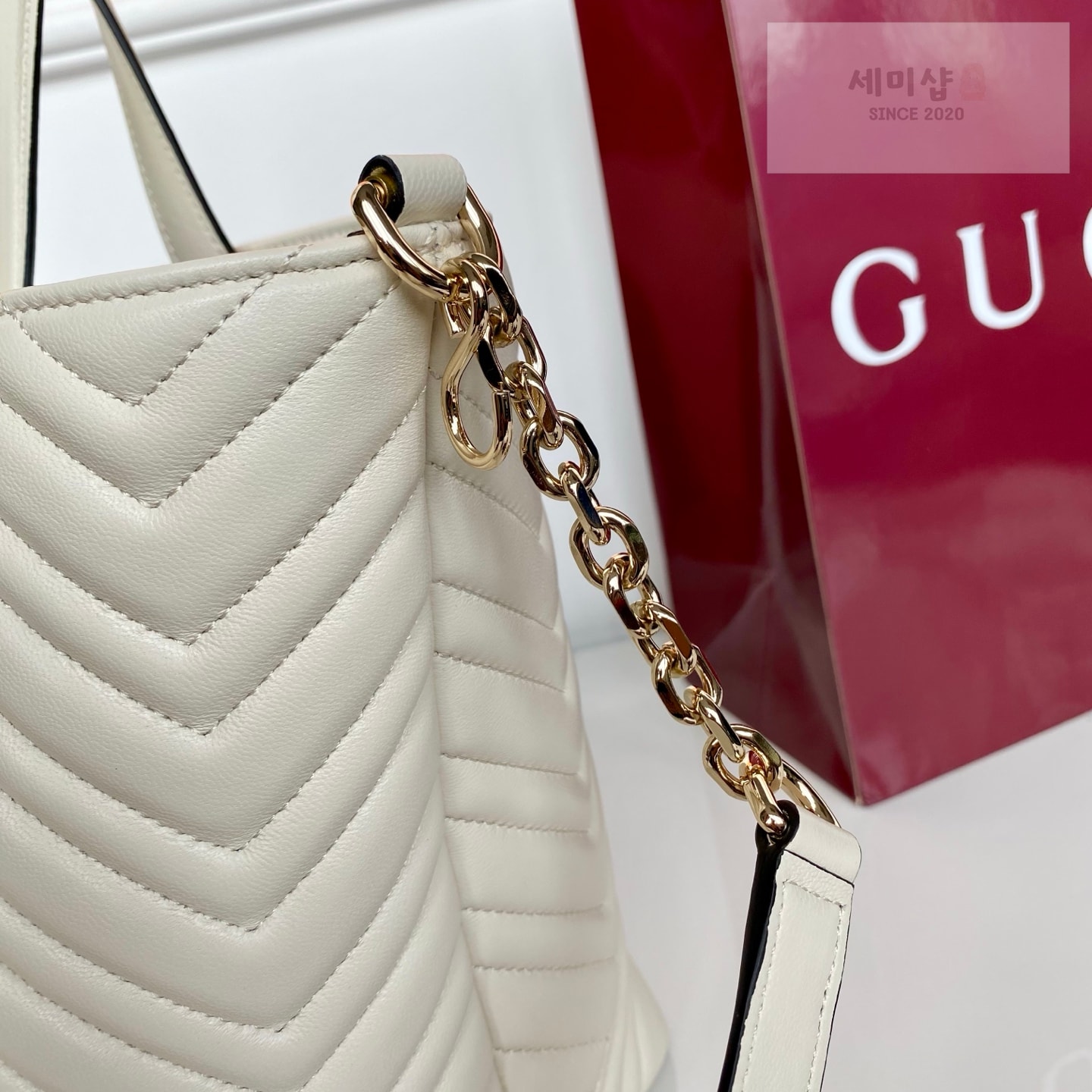 Gucci 구찌 베티 미디움 토트백 화이트 Bag 7번 이미지