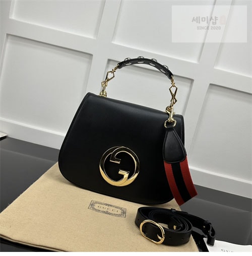 Gucci 구찌 블론디 미니엄 탑 핸들백 그린/레더 721172 Bag 16번 이미지