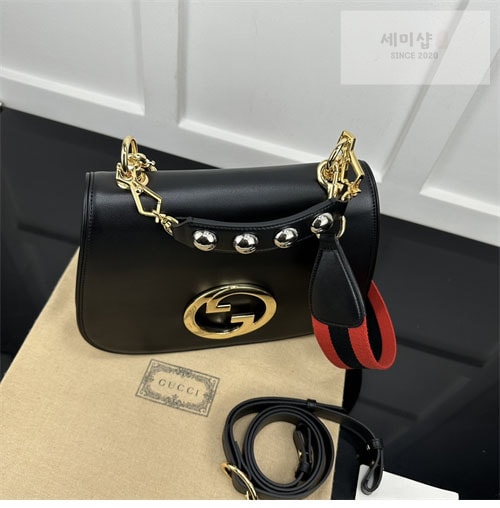 Gucci 구찌 블론디 미니엄 탑 핸들백 그린/레더 721172 Bag 17번 이미지