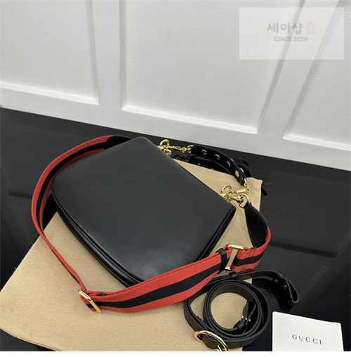 Gucci 구찌 블론디 미니엄 탑 핸들백 그린/레더 721172 Bag 18번 이미지