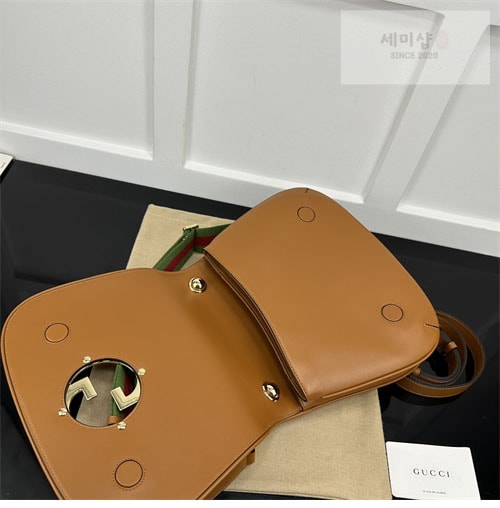 Gucci 구찌 블론디 미니엄 탑 핸들백 그린/레더 721172 Bag 30번 이미지