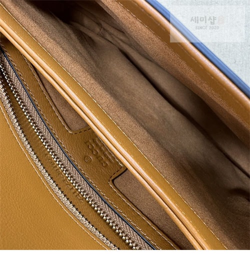 Gucci 구찌 블론디 미니엄 탑 핸들백 그린/레더 721172 Bag 5번 이미지