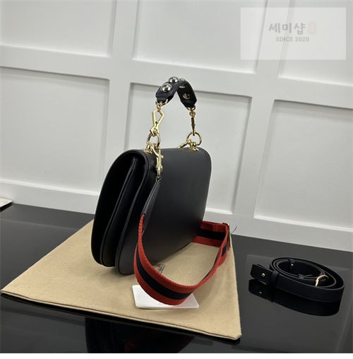 Gucci 구찌 블론디 미니엄 탑 핸들백 그린/레더 721172 Bag 32번 이미지