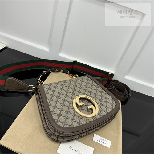 Gucci 구찌 블론디 미니엄 탑 핸들백 베이지/에보니 721172 Bag 7번 이미지