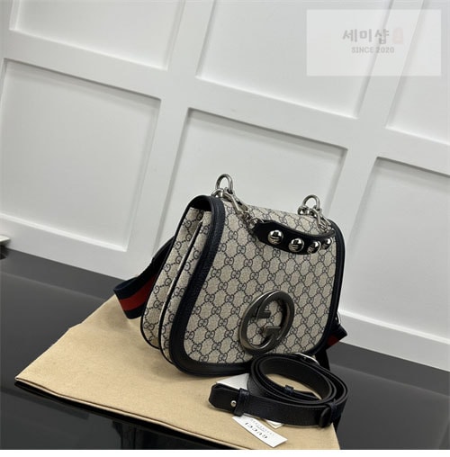 Gucci 구찌 블론디 미니엄 탑 핸들백 베이지/에보니 721172 Bag 13번 이미지