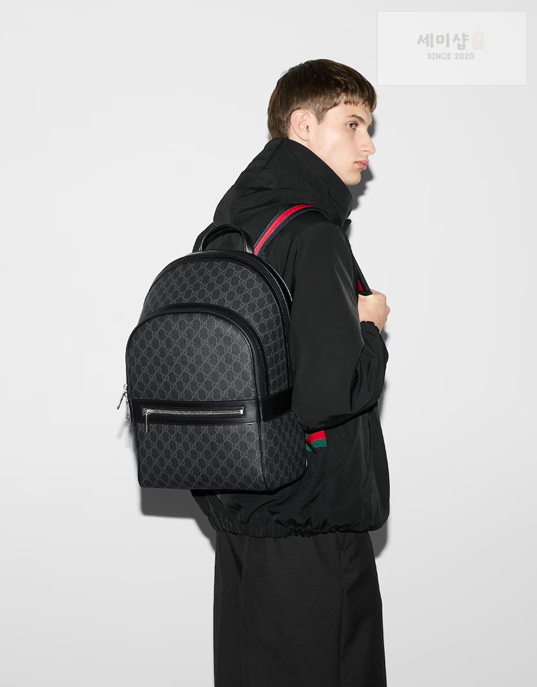 Gucci 구찌 시그니처 GG 수프림 캔버스 백팩 28*44*15.5CM Bag 1번 이미지