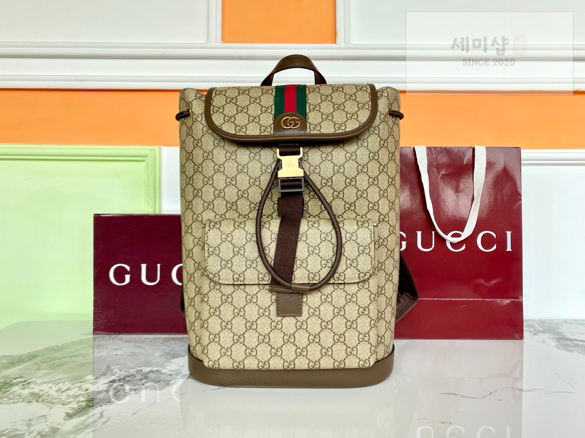Gucci 구찌 오피디아 스몰 백팩 모노그램 캔버스 Bag 1번 이미지