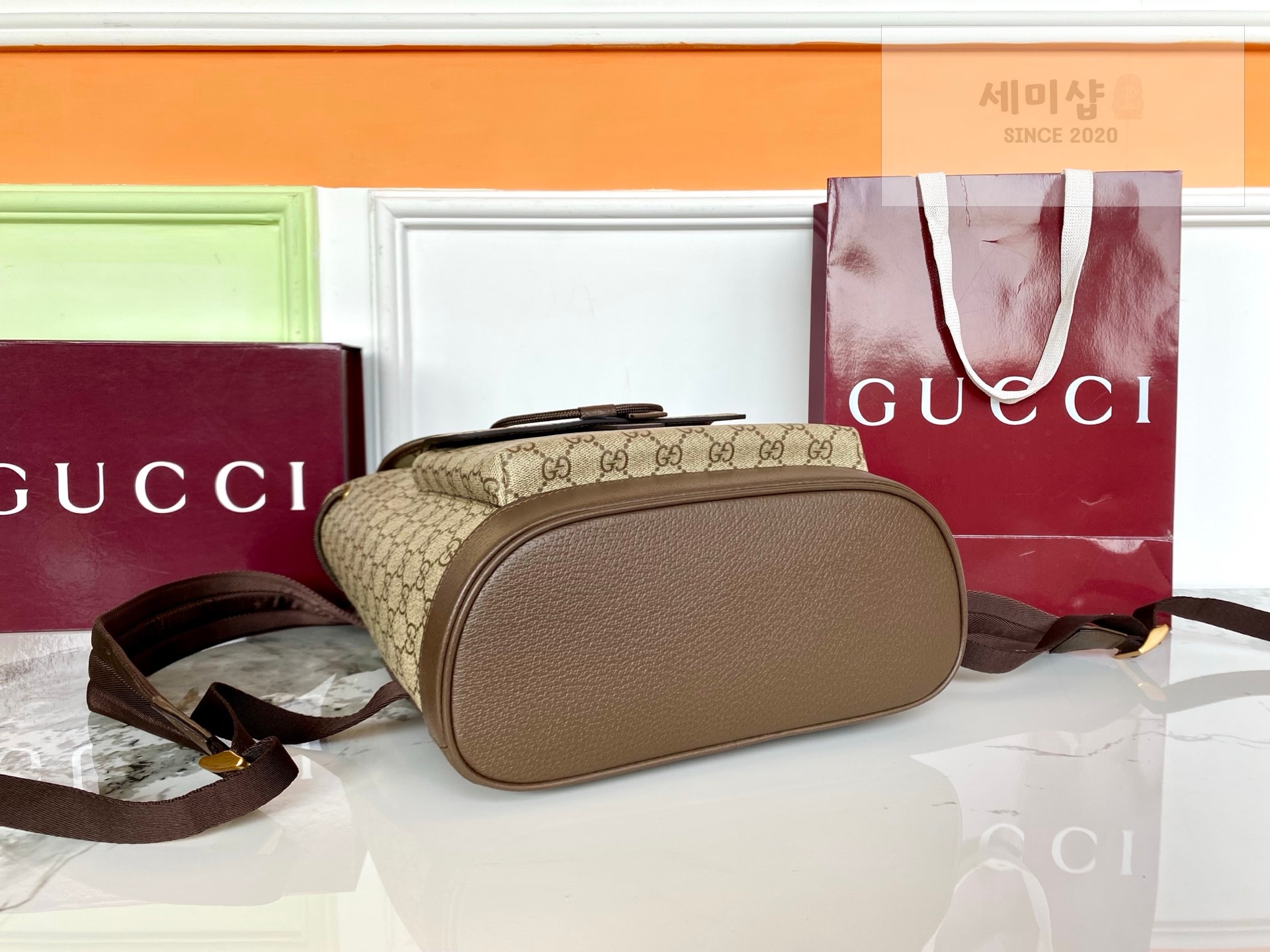 Gucci 구찌 오피디아 스몰 백팩 모노그램 캔버스 Bag 4번 이미지