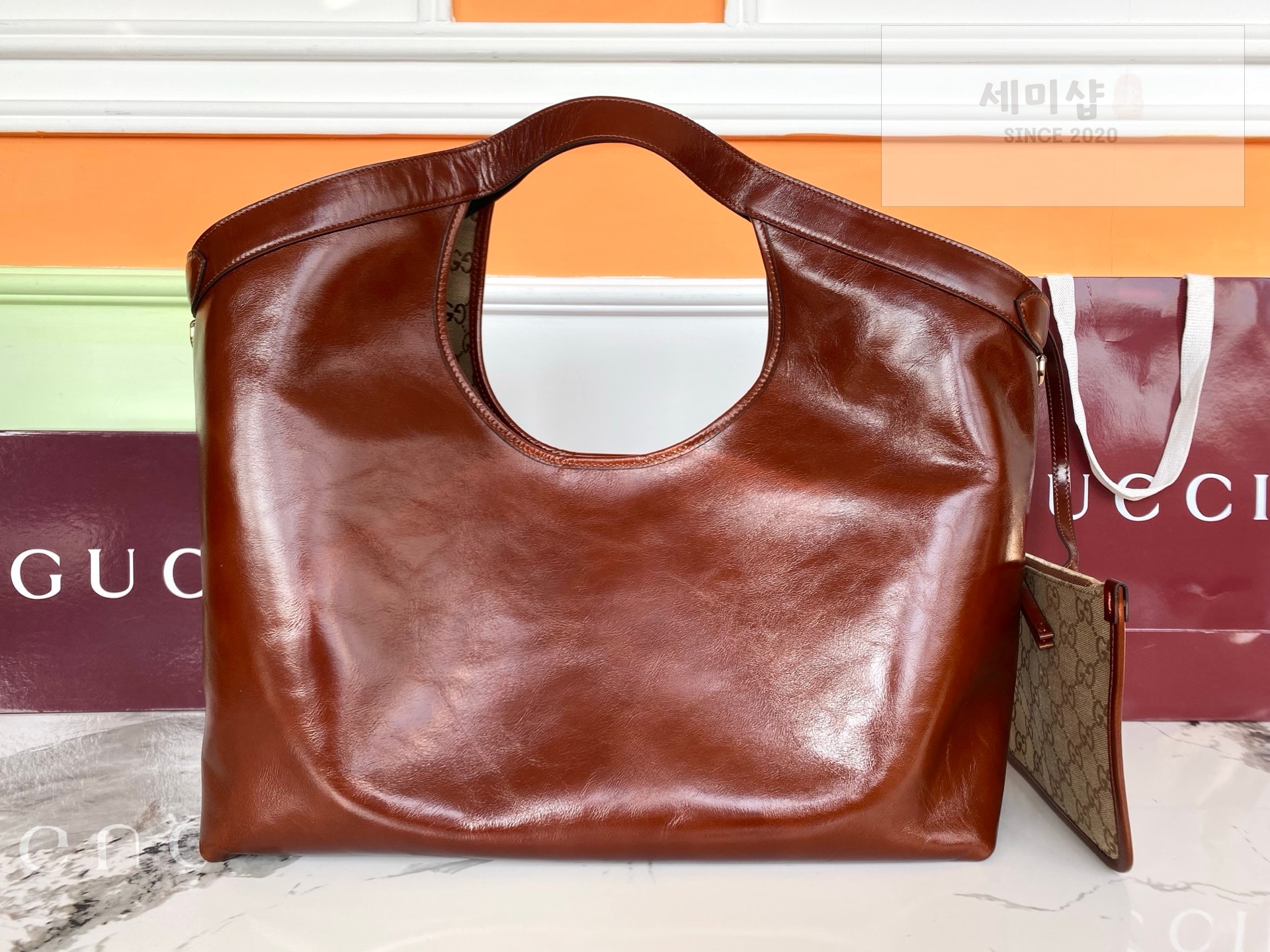 Gucci 구찌 질리오 라지 토트백 다크브라운 Bag 2번 이미지