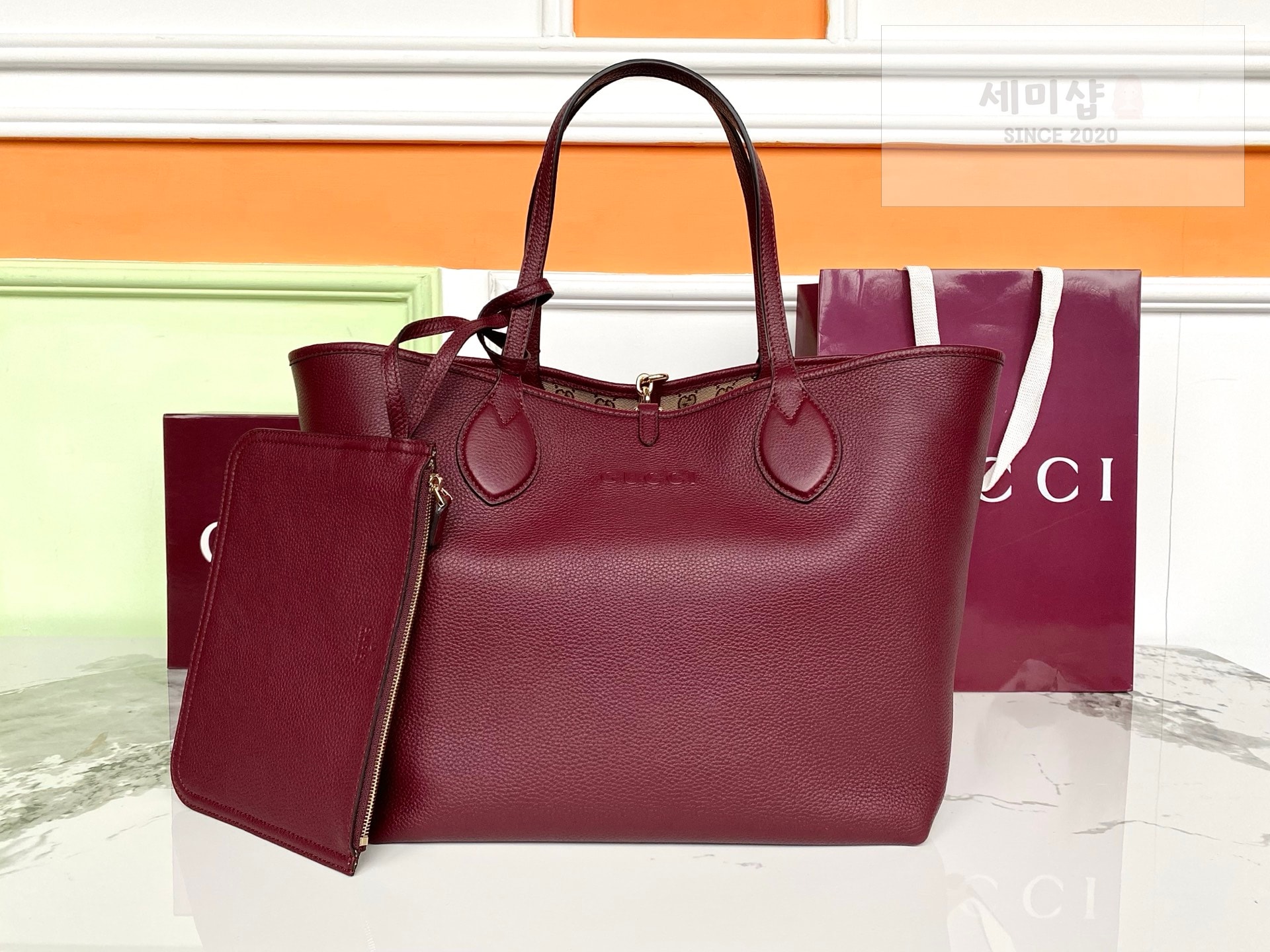 Gucci 구찌 토티시마 라지 리버서블 토트백 앙코라 레드 Bag 2번 이미지