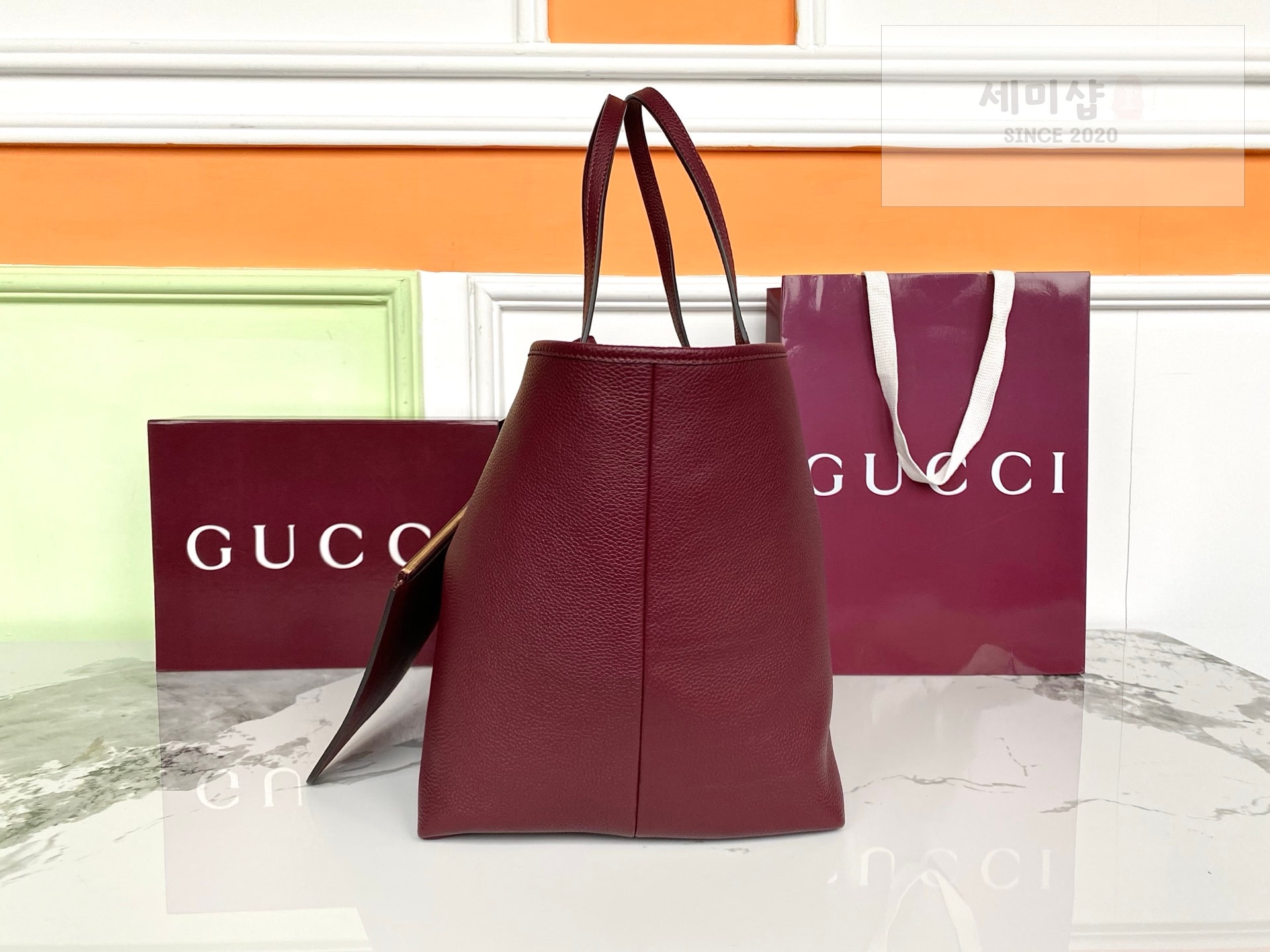 Gucci 구찌 토티시마 라지 리버서블 토트백 앙코라 레드 Bag 3번 이미지