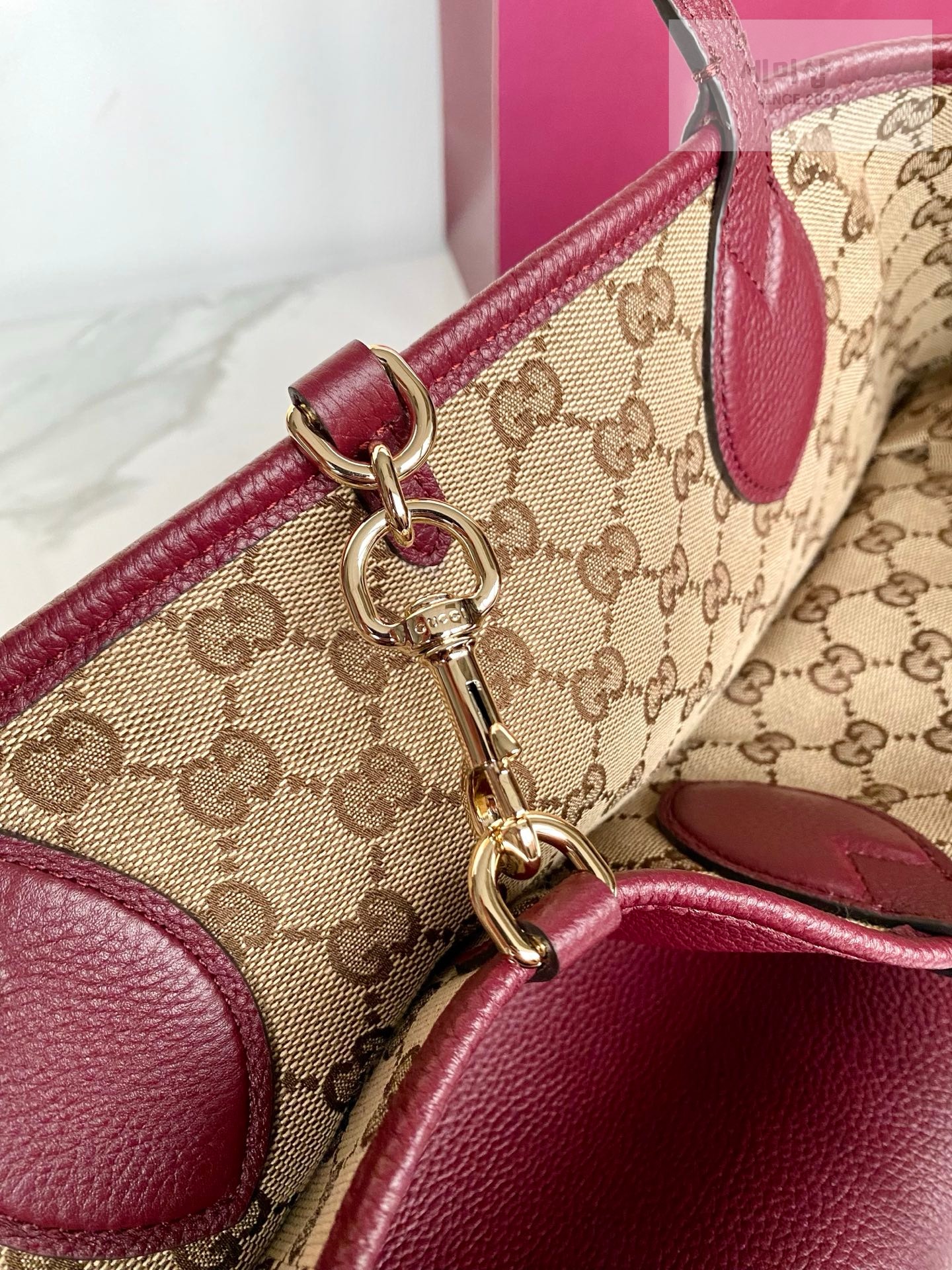 Gucci 구찌 토티시마 라지 리버서블 토트백 앙코라 레드 Bag 6번 이미지