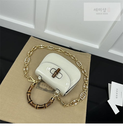 Gucci 구찌 1947 뱀부 미니 탑 핸들백 Bag 3번 이미지