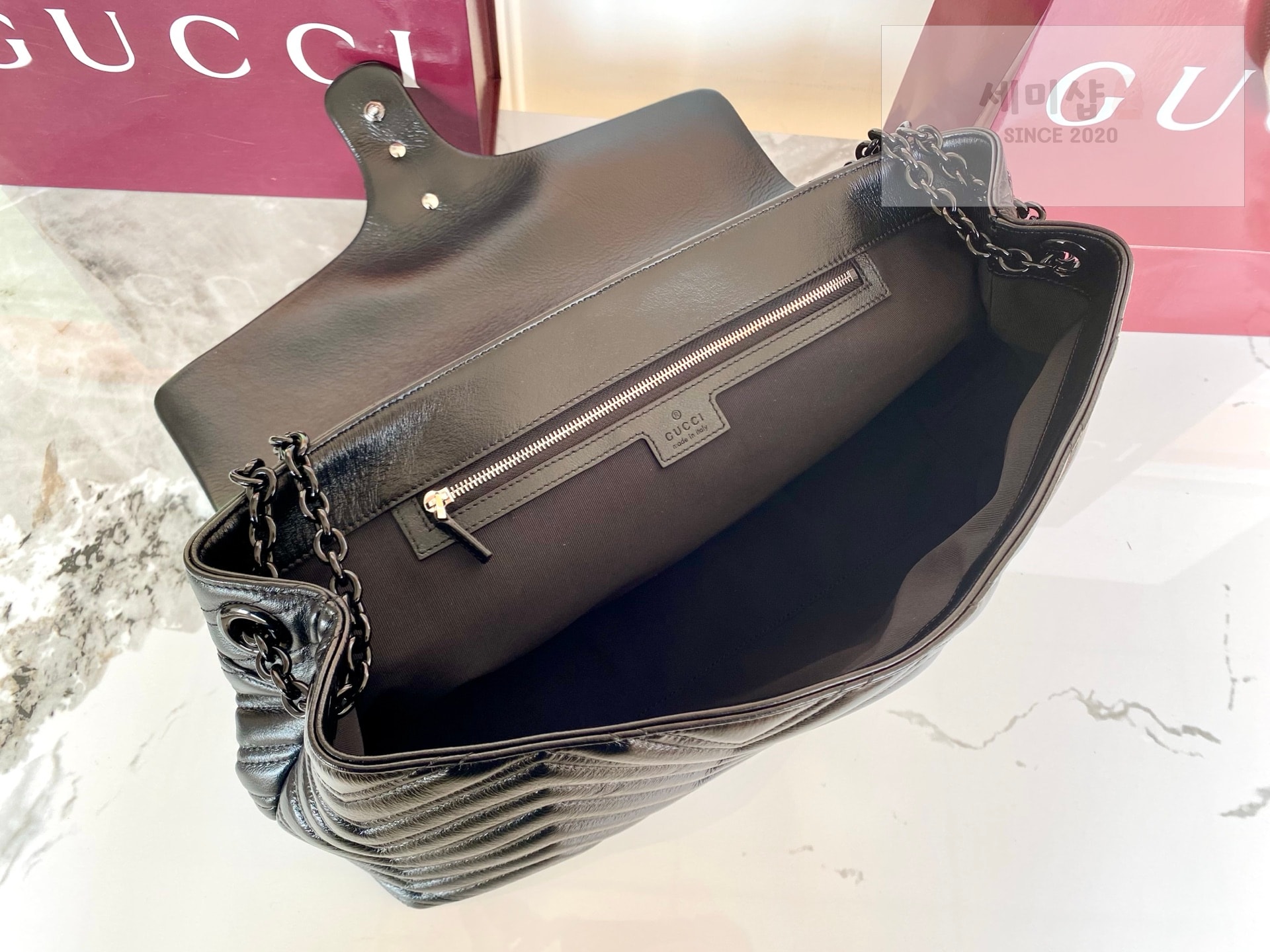 Gucci 구찌 GG 마몬트 라지 숄더백 Bag 8번 이미지