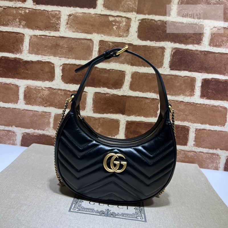 Gucci 구찌 GG 마몬트 하프문 숄더백 699514 Bag 1번 이미지
