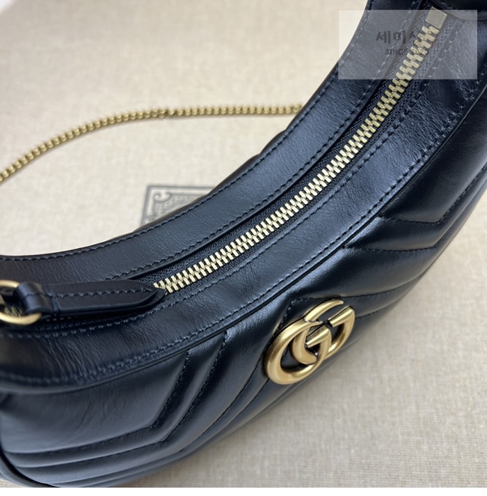 Gucci 구찌 GG 마몬트 하프문 숄더백 699514 Bag 4번 이미지