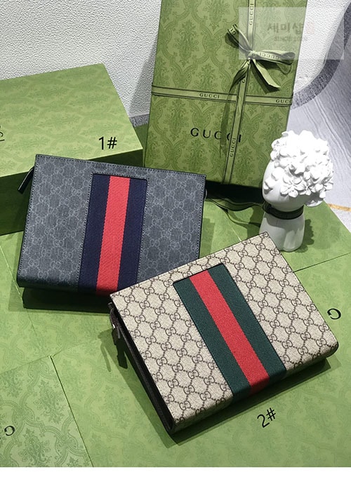 Gucci 구찌 GG 수프림 웹 클러치백 Bag 1번 이미지