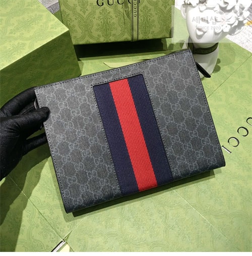 Gucci 구찌 GG 수프림 웹 클러치백 Bag 10번 이미지