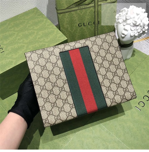 Gucci 구찌 GG 수프림 웹 클러치백 Bag 7번 이미지