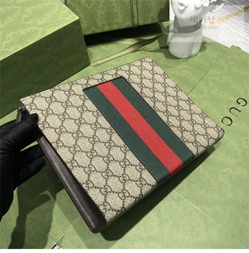 Gucci 구찌 GG 수프림 웹 클러치백 Bag 15번 이미지