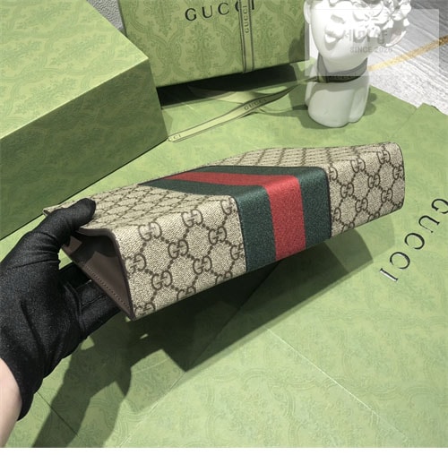Gucci 구찌 GG 수프림 웹 클러치백 Bag 17번 이미지