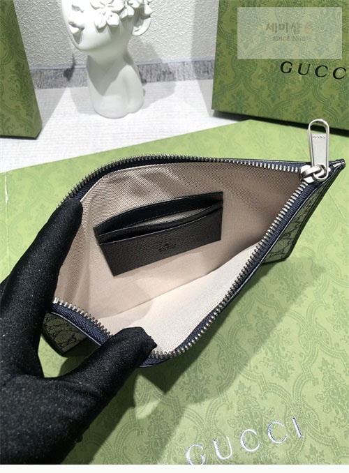 Gucci 구찌 GG 수프림 캔버스 파우치 클러치백 Bag 9번 이미지
