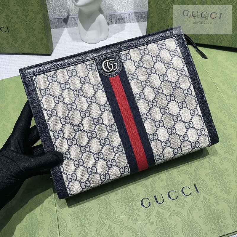 Gucci 구찌 GG 수프림 캔버스 파우치 클러치백 760243 Bag 4번 이미지