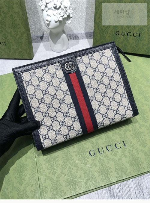 Gucci 구찌 GG 수프림 캔버스 파우치 클러치백 760243 Bag 1번 이미지