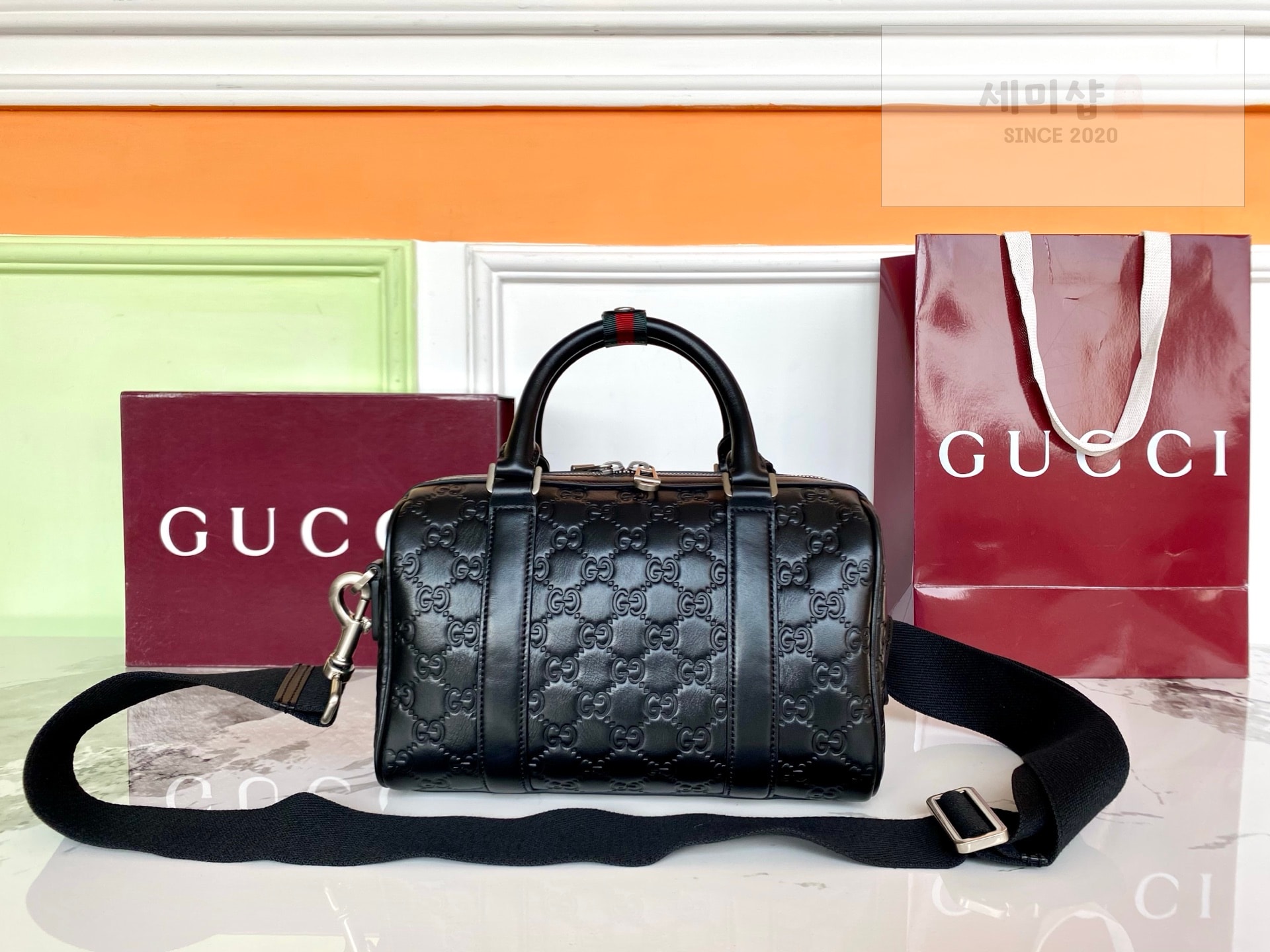 Gucci 구찌 GG 엠블럼 스몰 더플백 레플리카 2번 이미지 - Bag | 세미샵 레플리카 사이트