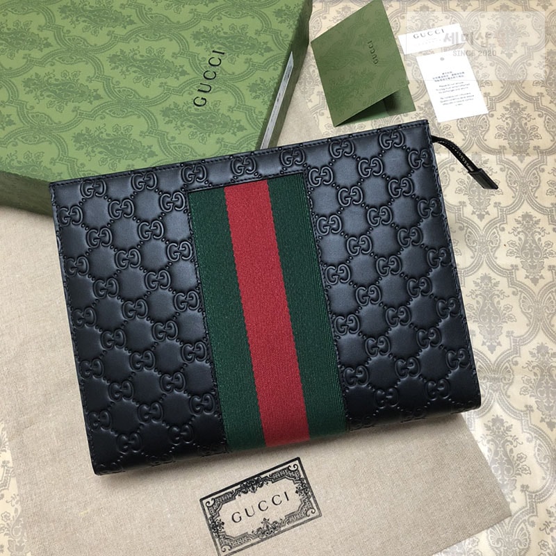 Gucci 구찌 gg시마 수프림 파우치 클러치백 475316 Bag 3번 이미지