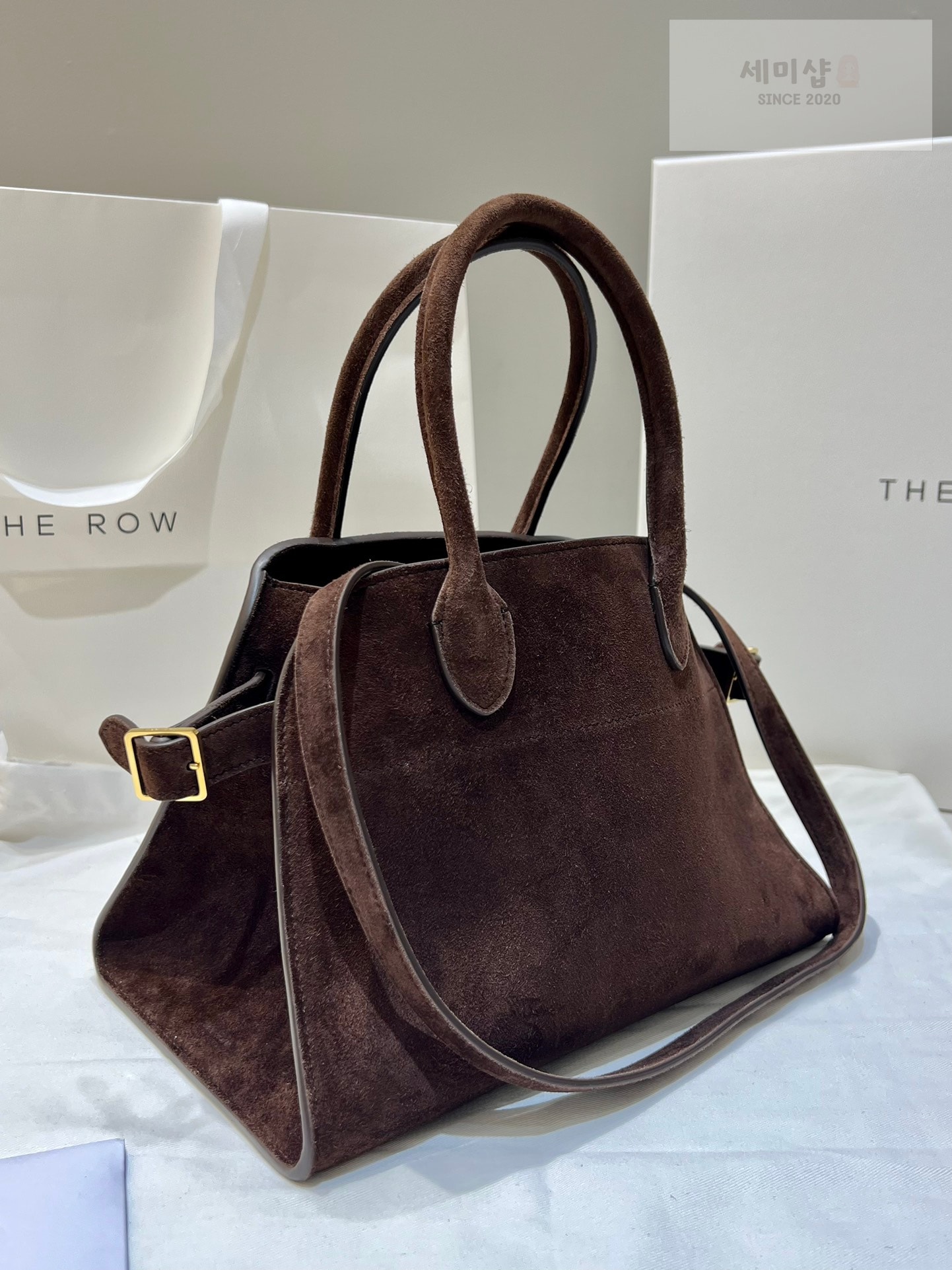 더로우 더로우 마고 10 다크브라운 스웨이드 Bag 3번 이미지