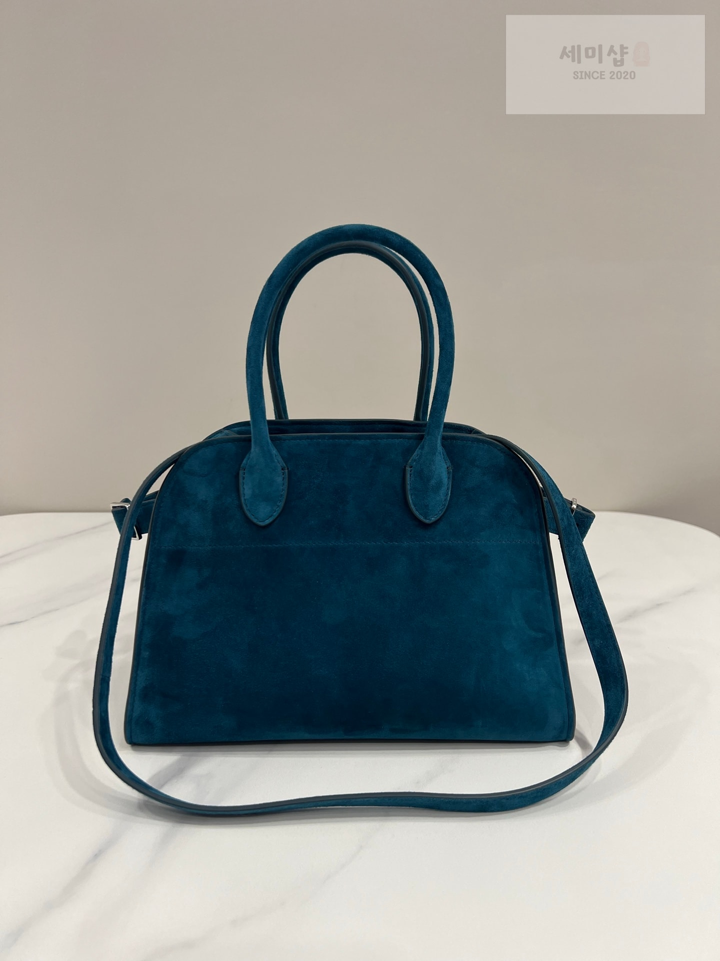 더로우 더로우 마고 10 더스티 블루 스웨이드 Bag 1번 이미지