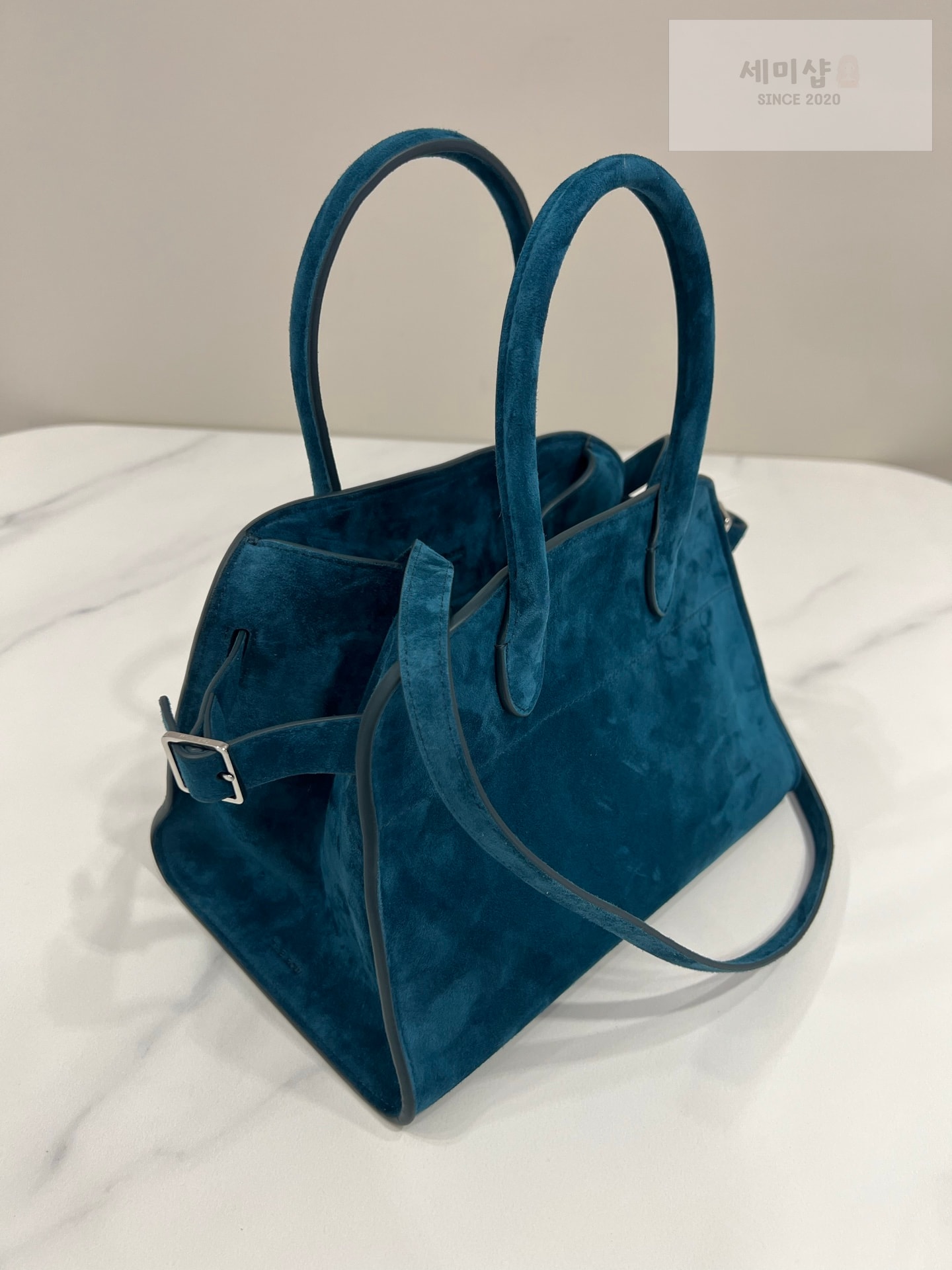 더로우 더로우 마고 10 더스티 블루 스웨이드 Bag 3번 이미지