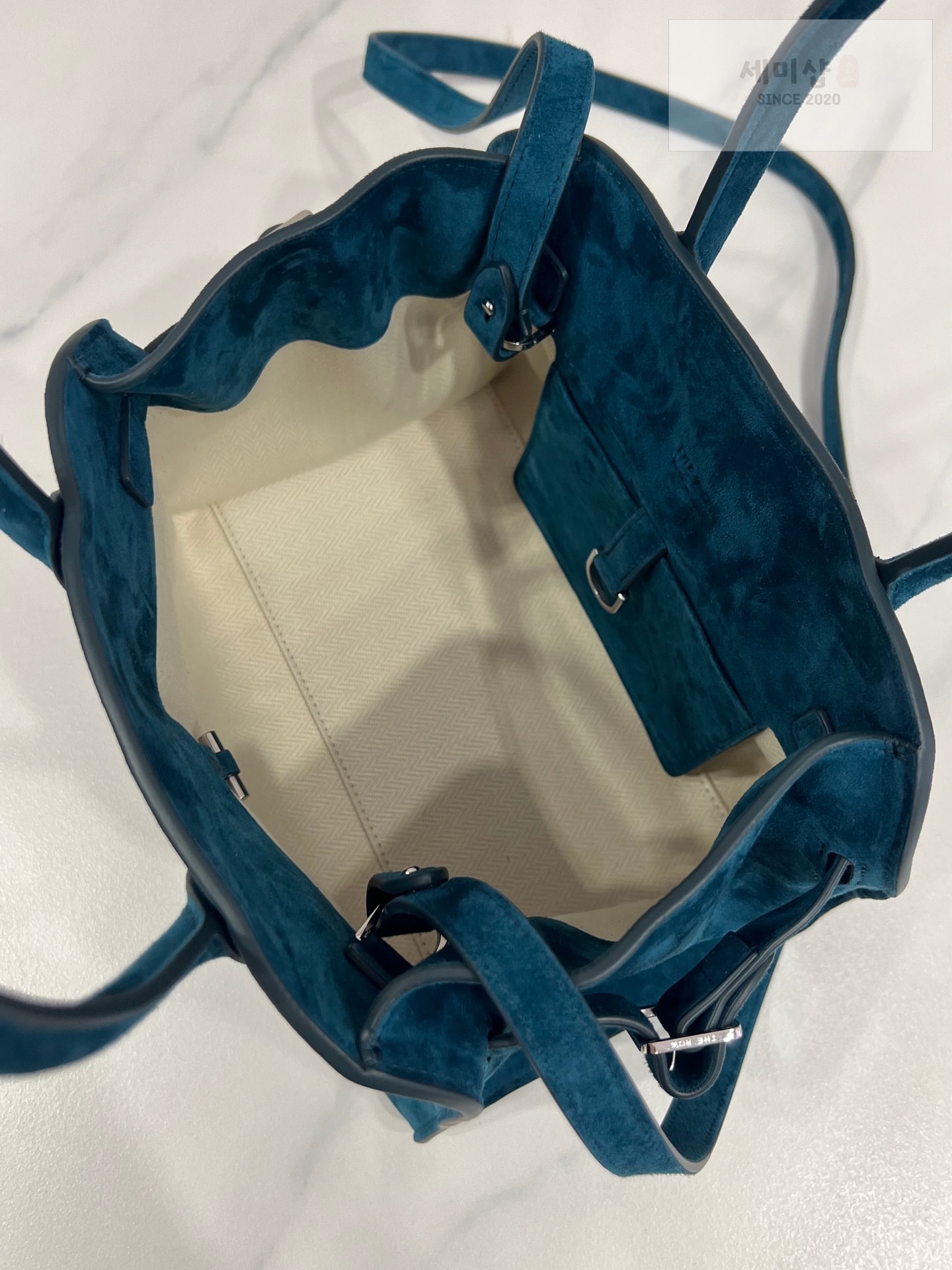 더로우 더로우 마고 10 더스티 블루 스웨이드 Bag 8번 이미지