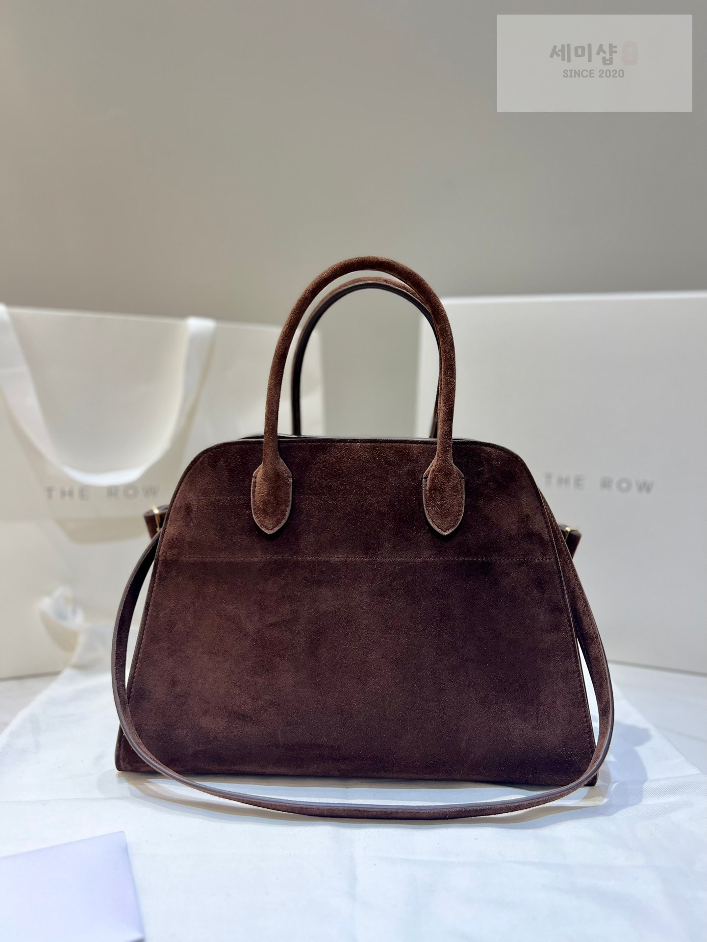 더로우 더로우 마고 12 다크브라운 스웨이드 Bag 1번 이미지
