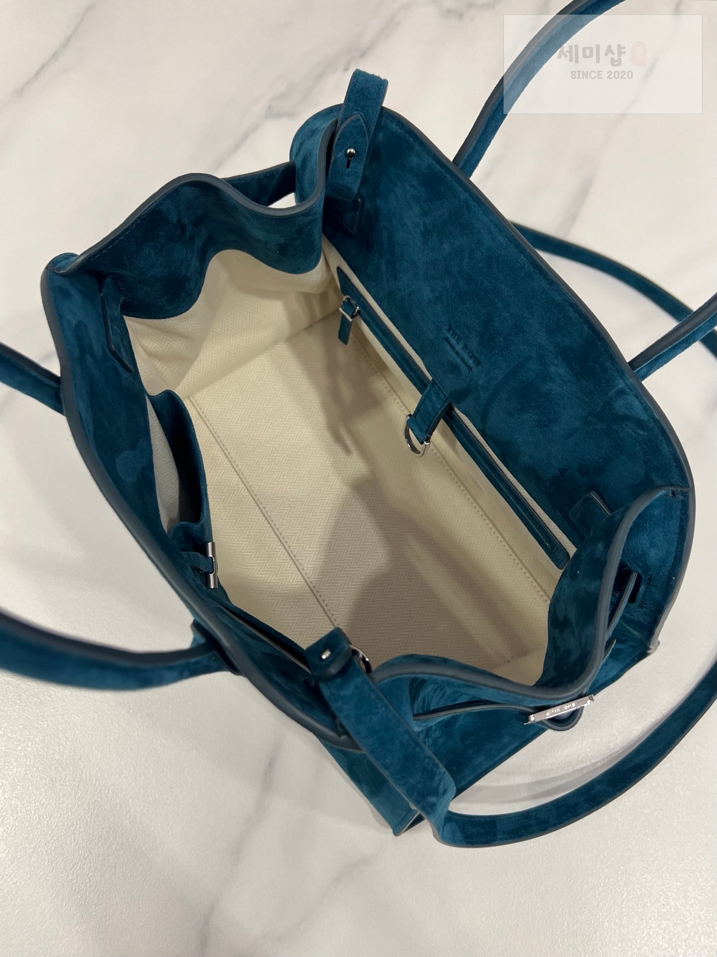더로우 더로우 마고 12 더스티 블루 스웨이드 Bag 8번 이미지