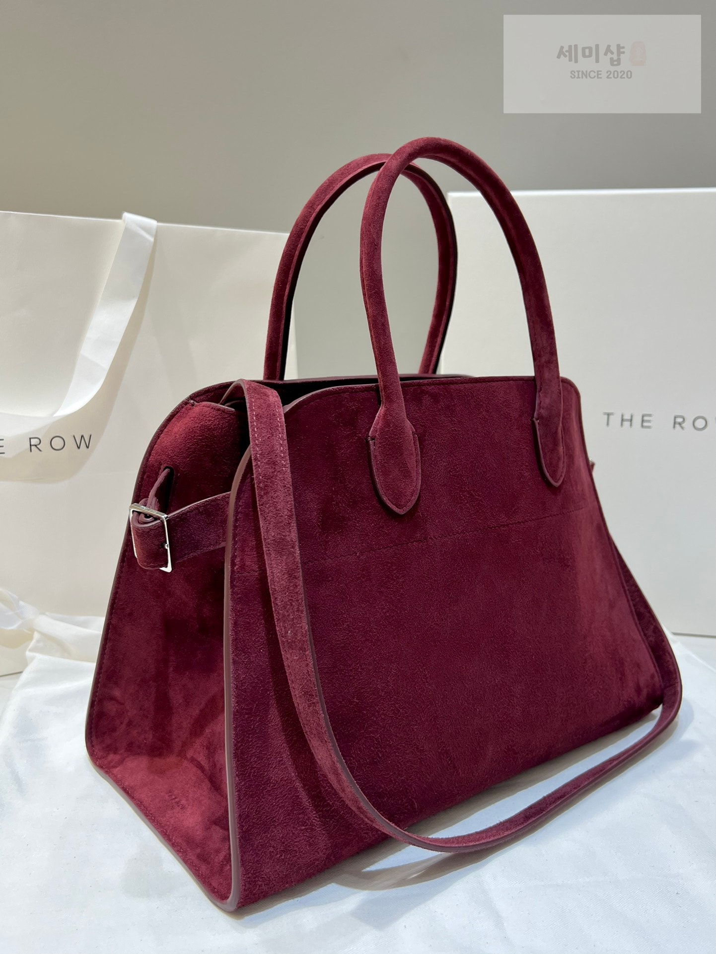 더로우 더로우 마고 12 루비 스웨이드 Bag 3번 이미지