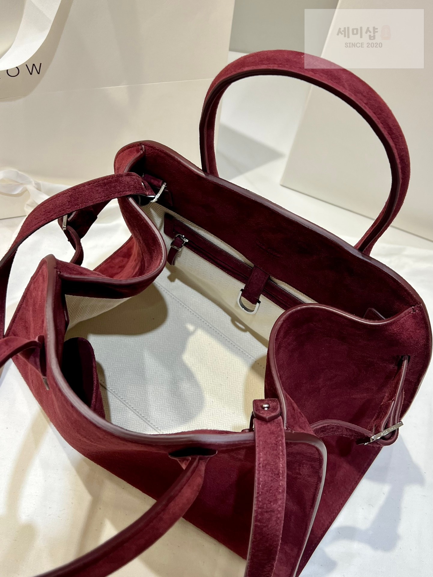 더로우 더로우 마고 12 루비 스웨이드 Bag 8번 이미지