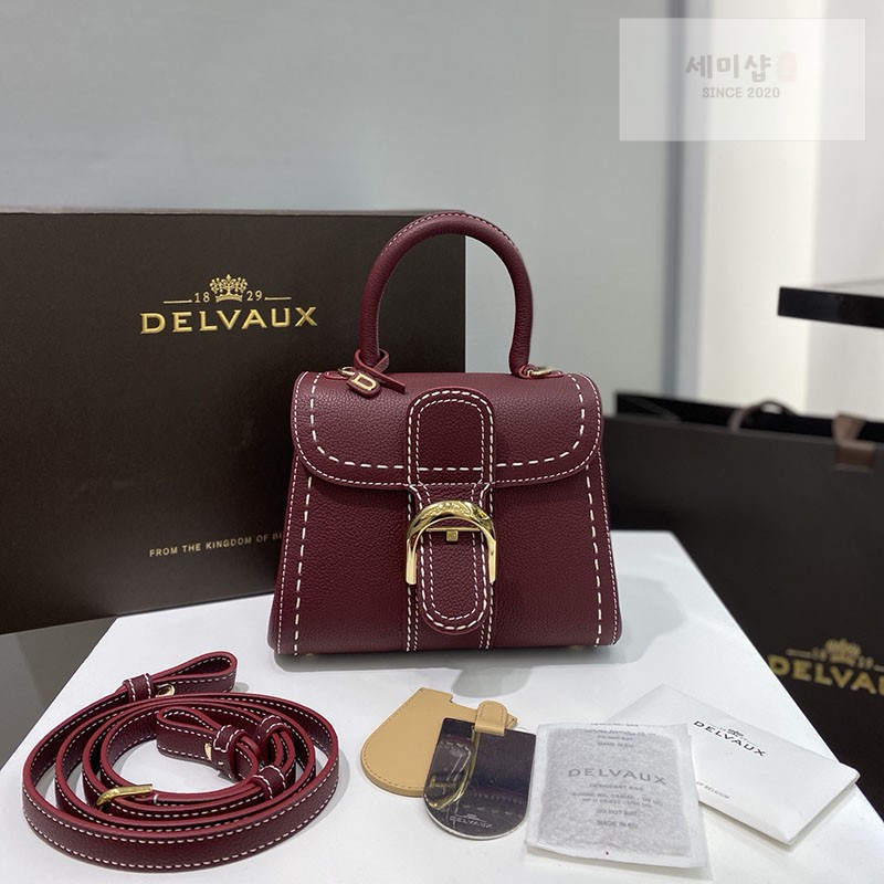 델보 델보 브리앙 미니 로데오 핸드백 카프레더 버건디 Bag 1번 이미지