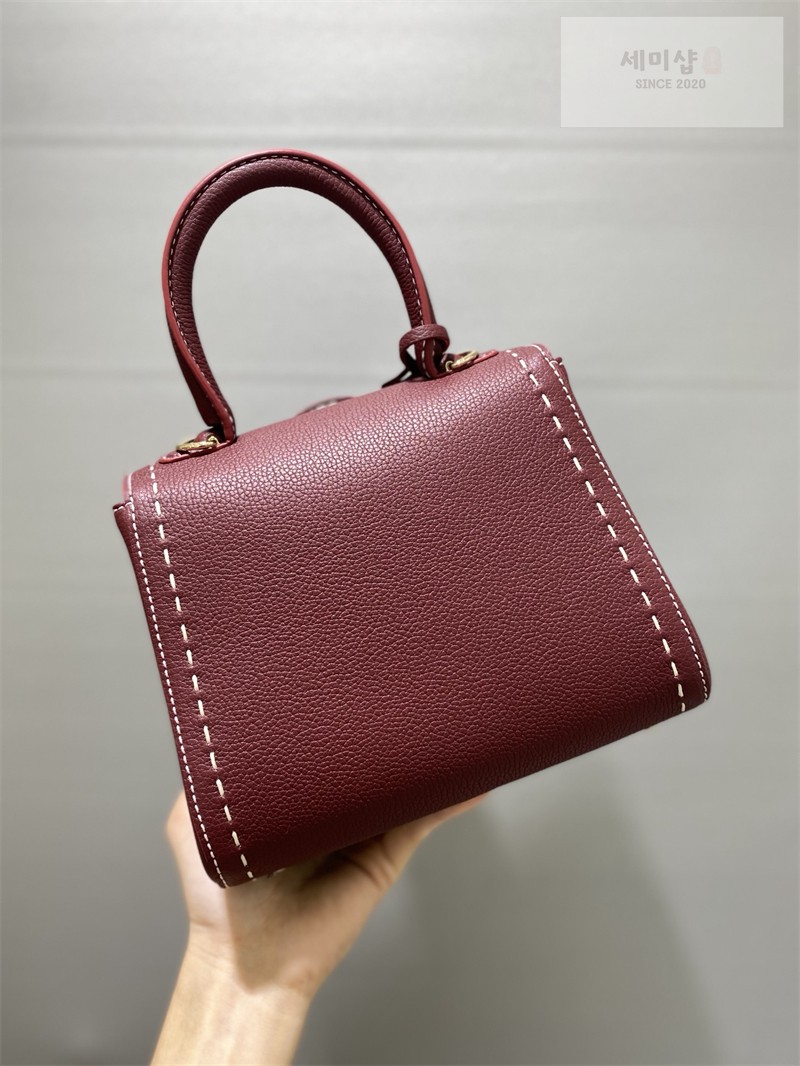 델보 델보 브리앙 미니 로데오 핸드백 카프레더 버건디 Bag 4번 이미지