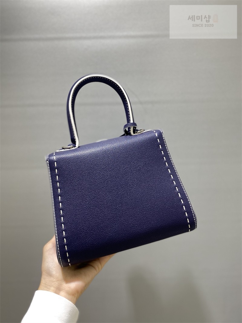 델보 델보 브리앙 미니 로데오 핸드백 카프레더 네이비 Bag 4번 이미지