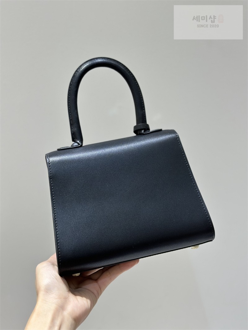델보 델보 브리앙 미니 박스 카프 블랙 금장 Bag 13번 이미지
