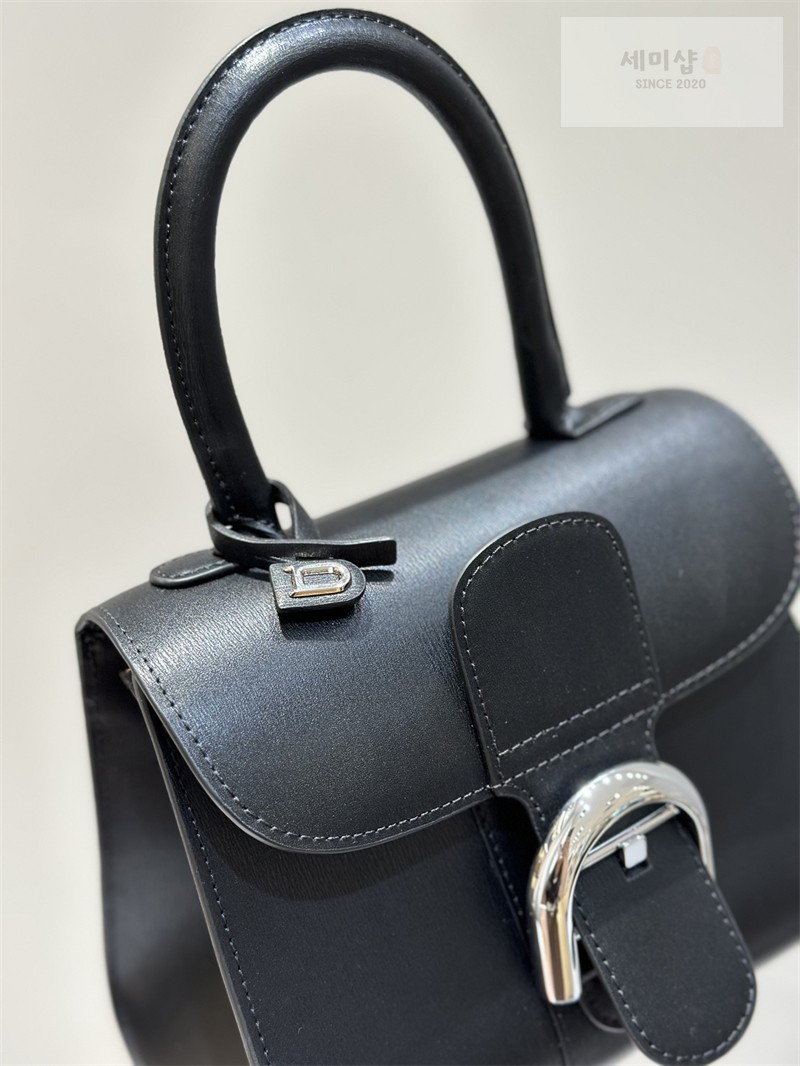 델보 델보 브리앙 미니 박스 카프 블랙 금장 Bag 15번 이미지