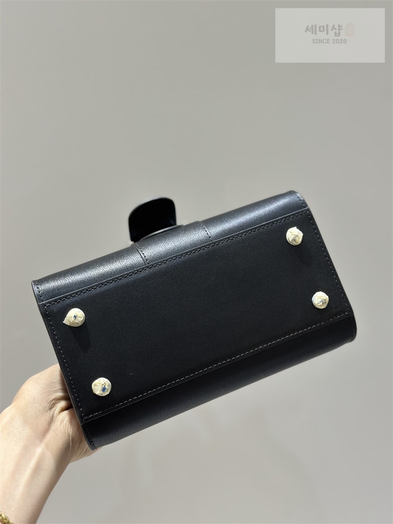 델보 델보 브리앙 미니 박스 카프 블랙 금장 Bag 16번 이미지