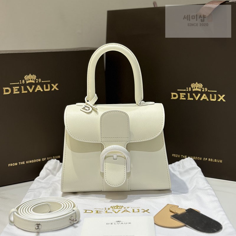 델보 델보 브리앙 미니 박스 카프 화이트 Bag 1번 이미지