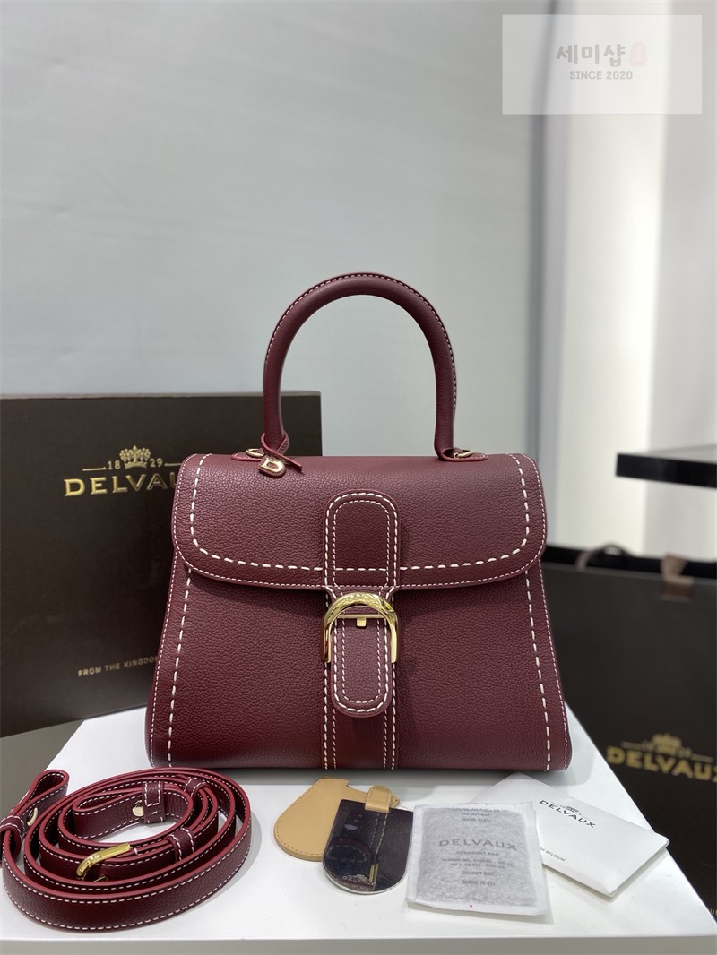 델보 델보 브리앙 MM 로데오 핸드백 카프레더 버건디 Bag 2번 이미지
