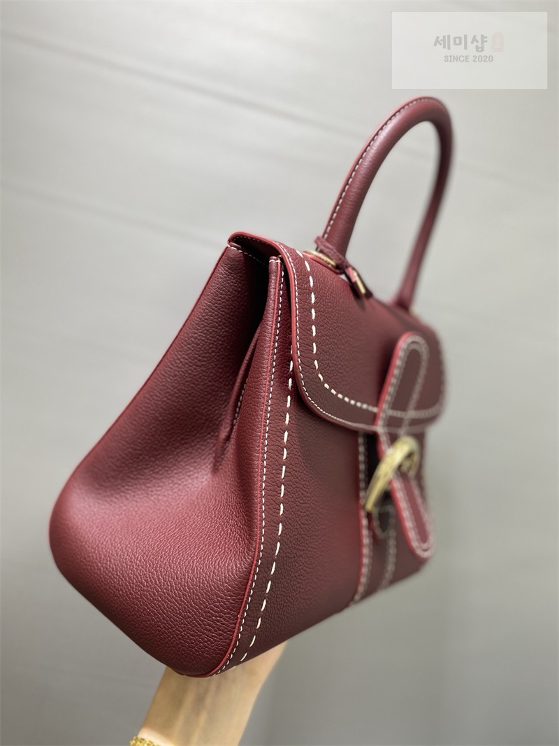 델보 델보 브리앙 MM 로데오 핸드백 카프레더 버건디 Bag 5번 이미지