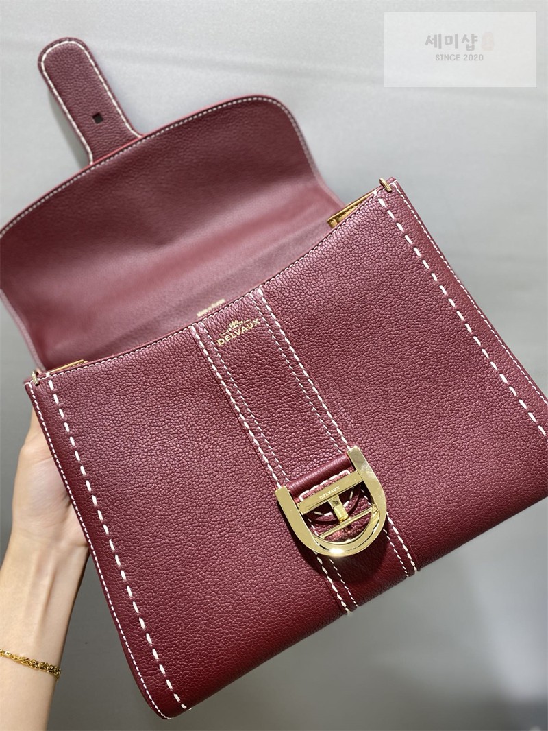 델보 델보 브리앙 MM 로데오 핸드백 카프레더 버건디 Bag 7번 이미지