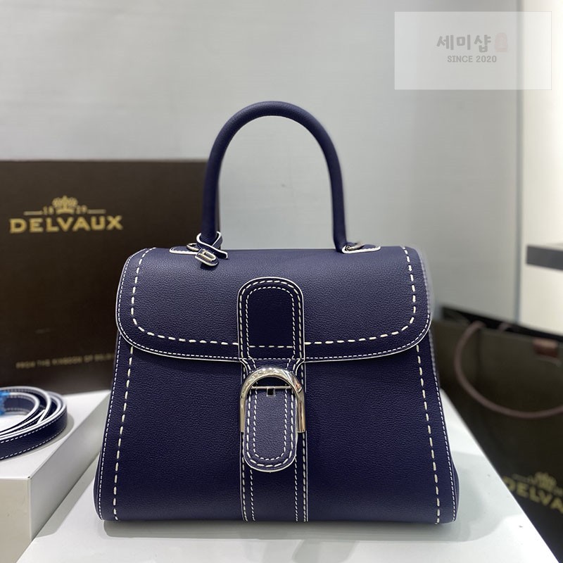 델보 델보 브리앙 MM 로데오 핸드백 카프레더 네이비 Bag 1번 이미지